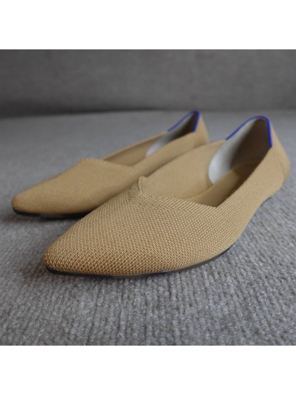 Rothy's Womens Flats 8.5 Beige Ecru Point Solid